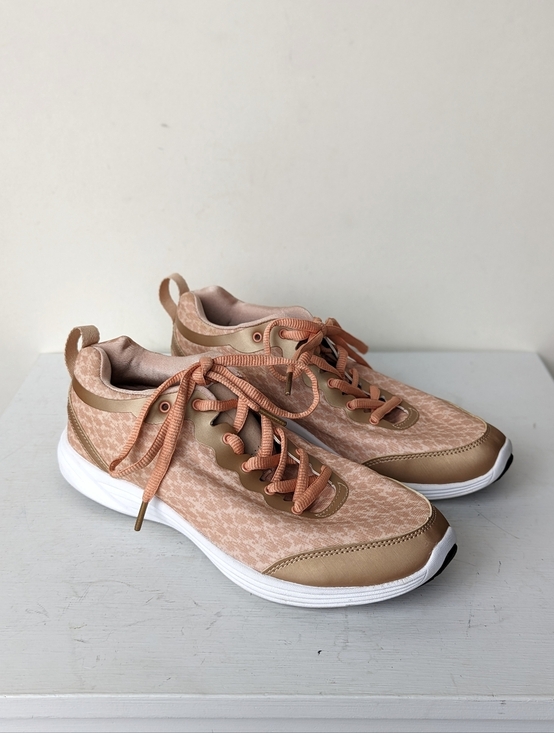 Vionic Shoes - Vionic Agile Peach Python Print Orthotic Lace Up Running Sneakers 9